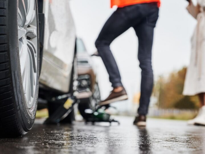 Kolizja na autostradzie A4 w Krakowie powoduje kłopoty w ruchu drogowym