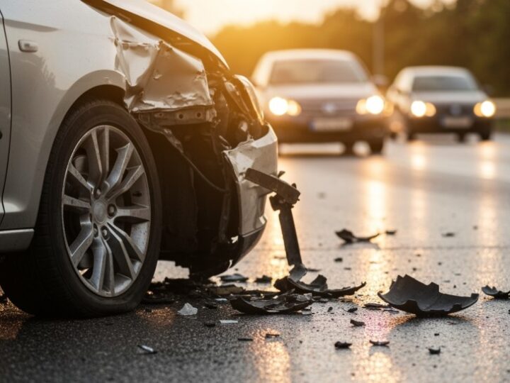 Poważny wypadek na A4 pod Krakowem – cztery samochody zderzyły się, tworząc gigantyczny korek!