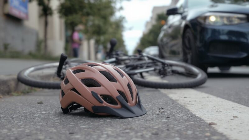 Rowerzystka zderzyła się z tramwajem w Krakowie, komunikacja wstrzymana