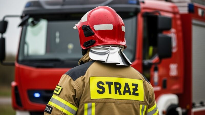 Podpalacz w Podgórzu Duchackim zatrzymany po pożarze wiaty śmietnikowej