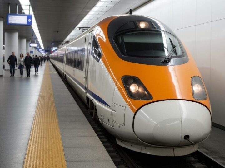 Jasnożółta lokomotywa ożywia Park Kolejowy w Krakowie!