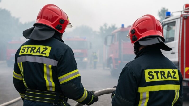 Gigantyczny pożar w Skawinie opanowany dzięki 37 zastępom straży pożarnej