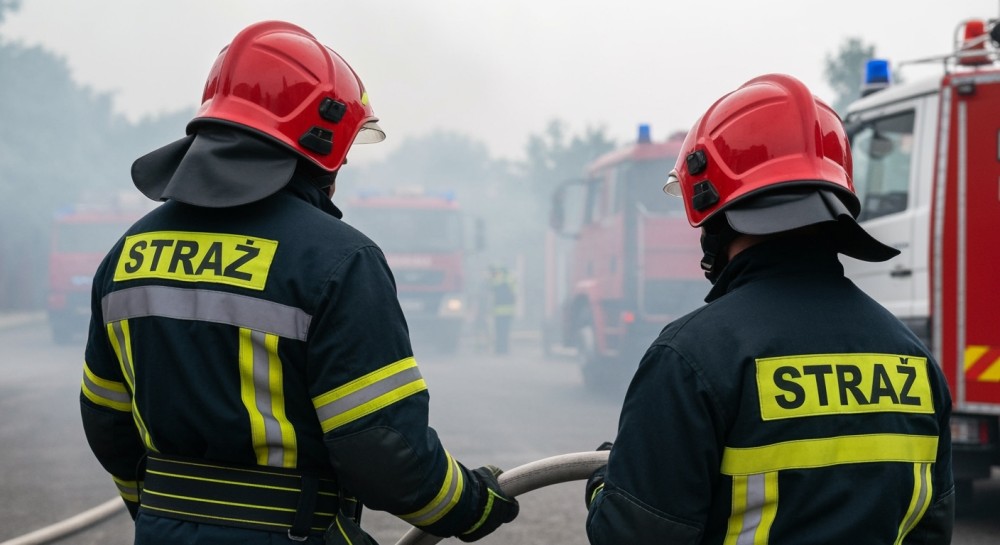 Gigantyczny pożar w Skawinie opanowany dzięki 37 zastępom straży pożarnej