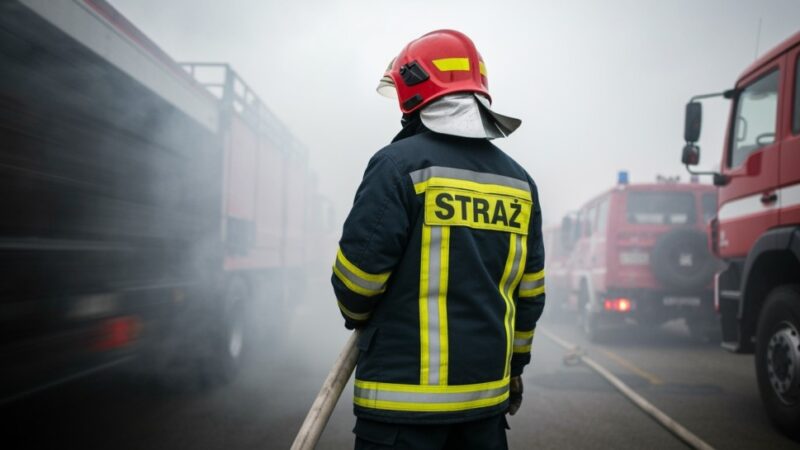Bohaterska akcja policjantów ratuje mieszkańców bloku w płomieniach