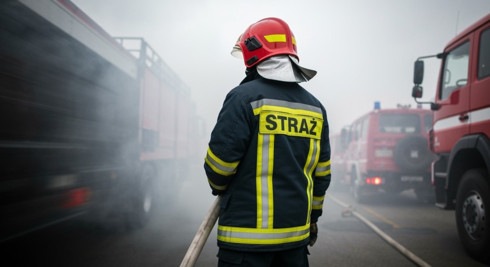 Bohaterska akcja policjantów ratuje mieszkańców bloku w płomieniach
