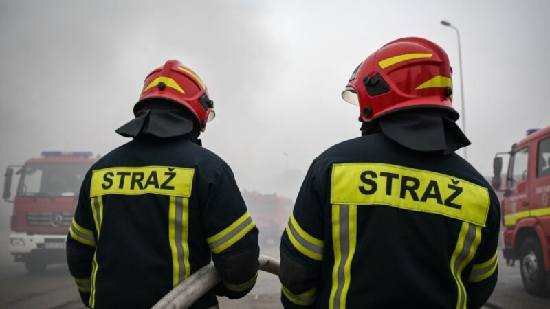 Krakowscy policjanci w akcji: uratowali kobiety z płonącego mieszkania