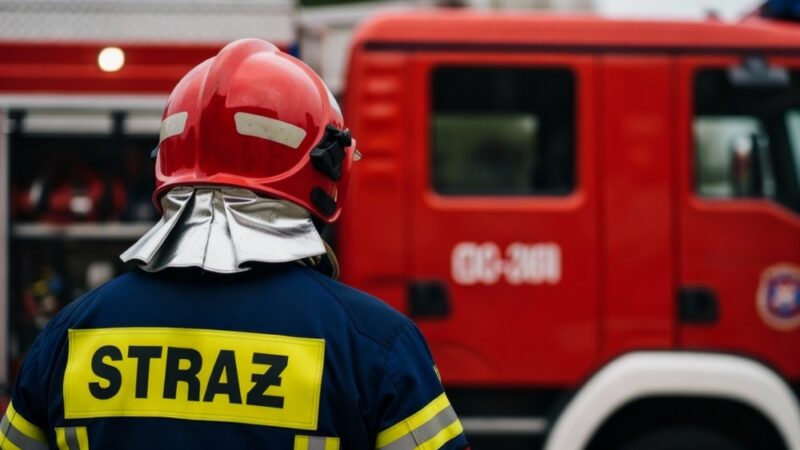 Nowi strażacy w Krakowie: Uroczystość awansów i ślubowania w duchu patriotyzmu