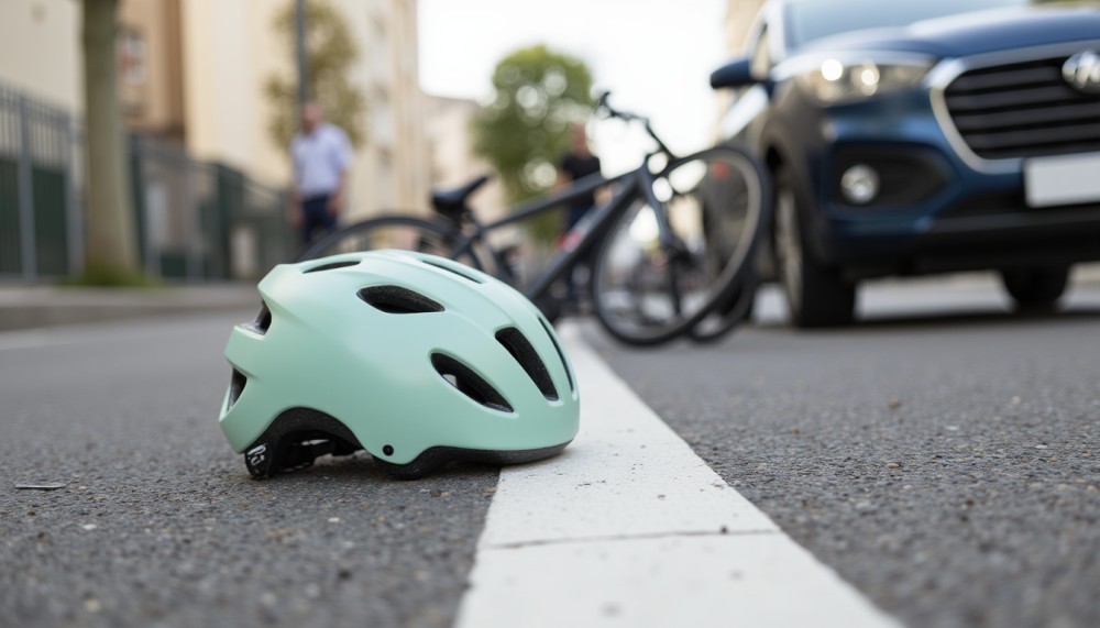 Rowerzystka na ekspresówce: nietypowa interwencja w Brzeszczach