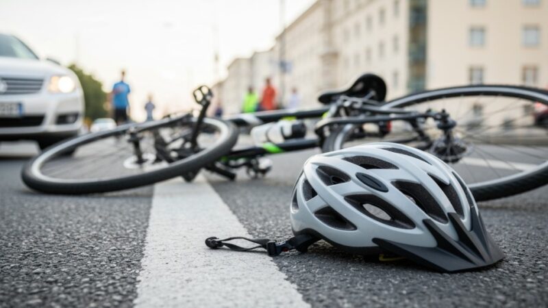 Rowerzystka w szpitalu po groźnym wypadku w Chełmku