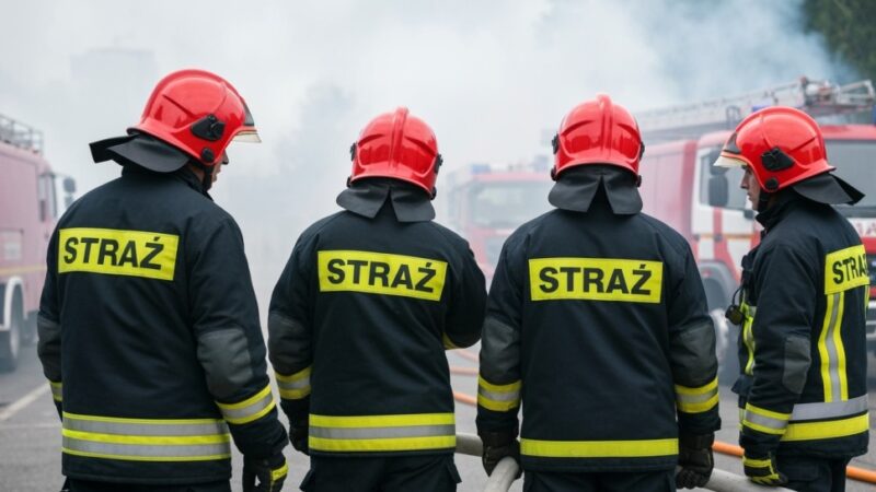 Szybka reakcja służb uratowała domy przed pożarem w Zabierzowie