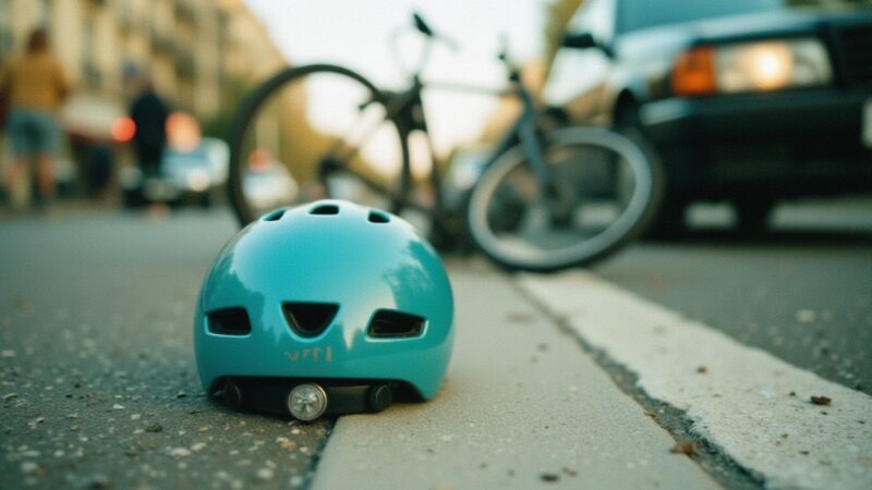 Młodzi rowerzyści uczą się, jak bezpiecznie poruszać się po drogach