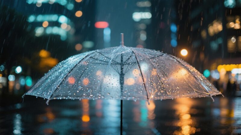 Intensywne opady deszczu na horyzoncie – przygotuj się na deszczowy czwartek!