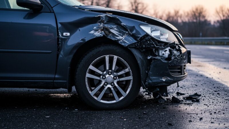 Tragedia w Biskupicach: Kierowca ginie w wypadku drogowym