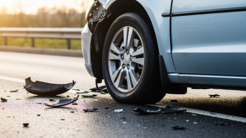 Nastolatek bez prawa jazdy w poważnym wypadku drogowym w Oświęcimiu