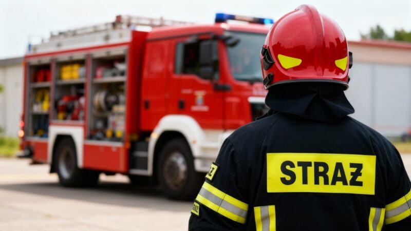 Sarna uratowana dzięki współpracy strażników i strażaków