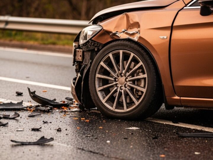 Poważny wypadek w Krzyszkowicach: Motocyklista w szpitalu po zderzeniu z autem