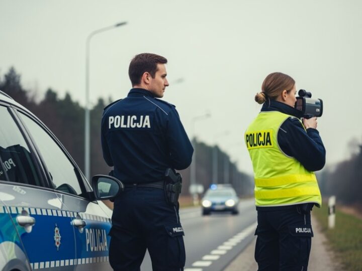Policja w Wadowicach łapie piratów drogowych: dwa zatrzymane prawa jazdy za nadmierną prędkość!