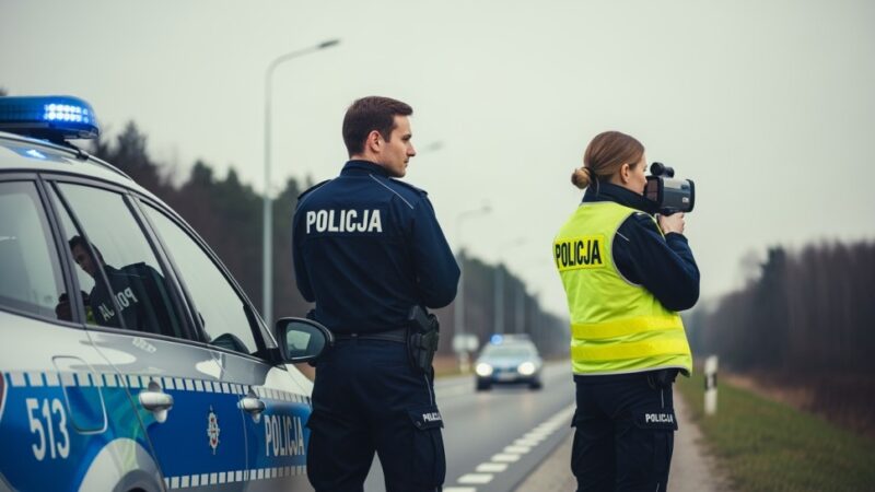 Policja w Wadowicach łapie piratów drogowych: dwa zatrzymane prawa jazdy za nadmierną prędkość!