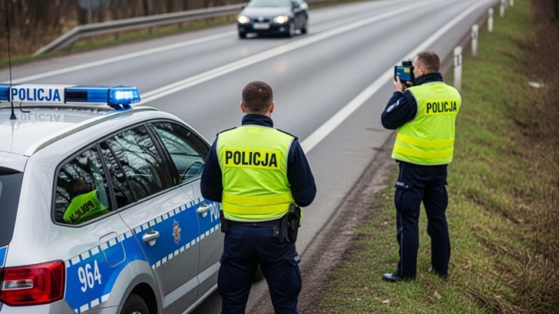 Drift na ulicach Nowego Targu: 19-latek z mandatem i punktami karnymi