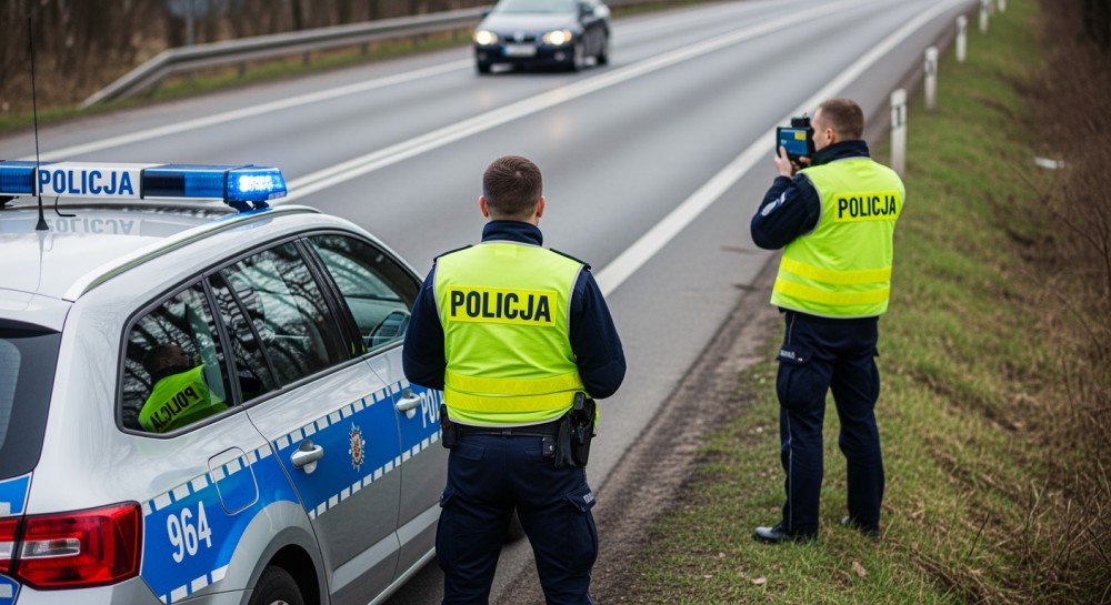 Drift na ulicach Nowego Targu: 19-latek z mandatem i punktami karnymi