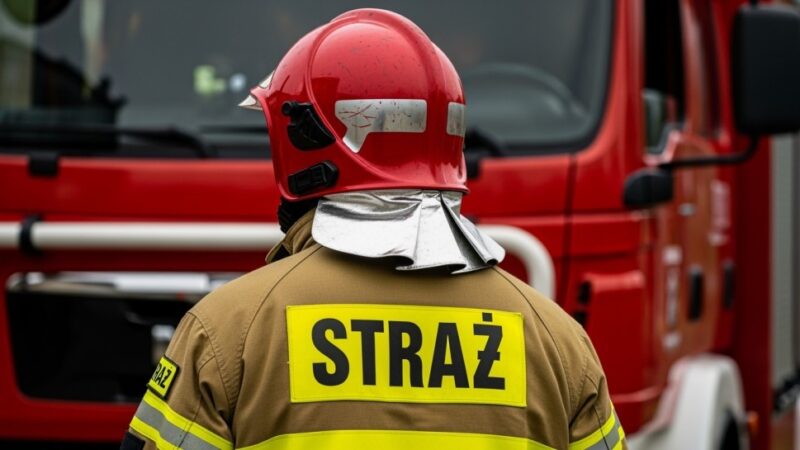 Krakowscy strażnicy ratują lisa z opresji w miejskim zbiorniku