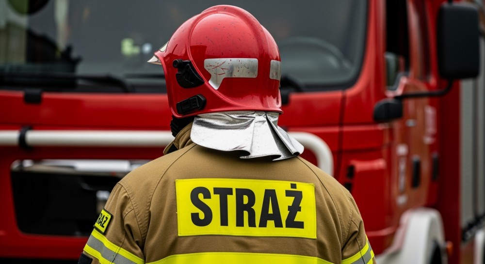 Krakowscy strażnicy ratują lisa z opresji w miejskim zbiorniku
