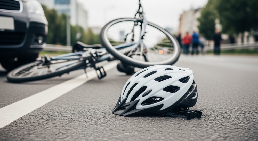 Rowerzysta w szpitalu po groźnym wypadku w Poroninie