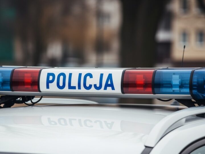 Symbol kontrowersji na chodniku w Podgórzu – policja w akcji