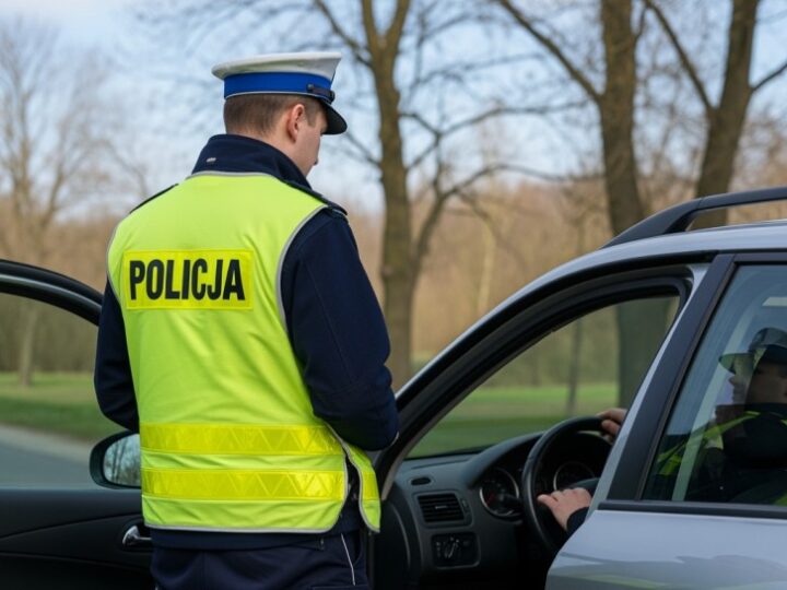 Drift na ulicach Olkusza: mandat i utrata prawa jazdy dla nieodpowiedzialnego kierowcy