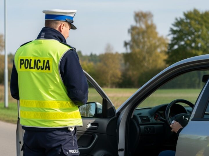Pijany kierowca z Wadowic zatrzymany za slalom na drodze