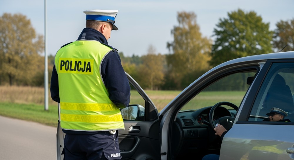 Pijany kierowca z Wadowic zatrzymany za slalom na drodze