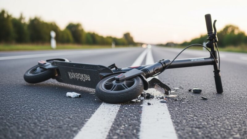Hulajnoga kontra Opel: 60-latek z mandatem 5200 zł za niebezpieczną jazdę