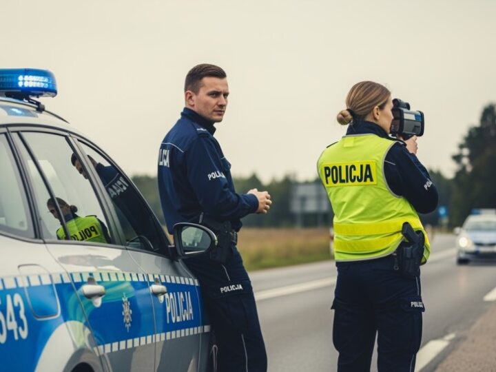 Kierowca jechał slalomem, zatrzymany przez innych. Okazało się, że miał udar mózgu.