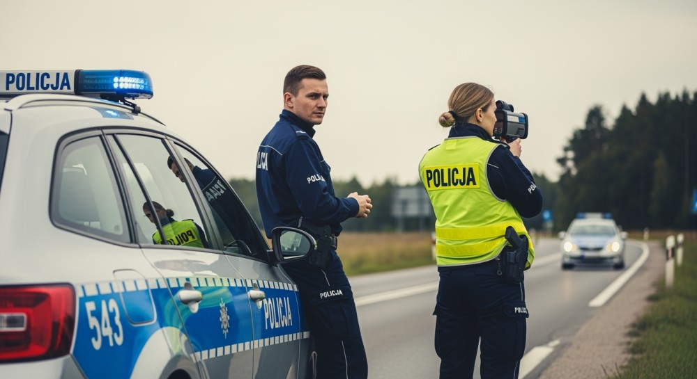 Kierowca jechał slalomem, zatrzymany przez innych. Okazało się, że miał udar mózgu.