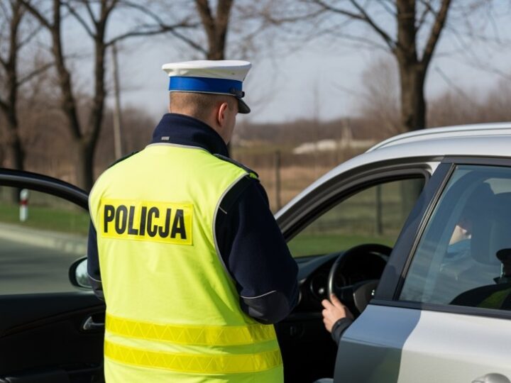 Kobieta porzuca auto na ulicy, policja w akcji!