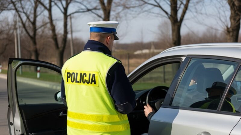 Kobieta porzuca auto na ulicy, policja w akcji!