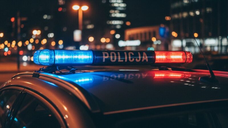 Nocny wandal złapany na gorącym uczynku