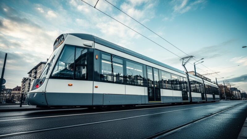 Nowoczesny węzeł tramwajowy zmienia oblicze Krakowa przy Teatrze Bagatela