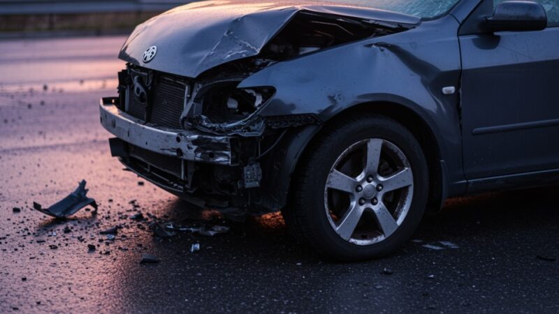 Stracił panowanie nad Audi i dachował