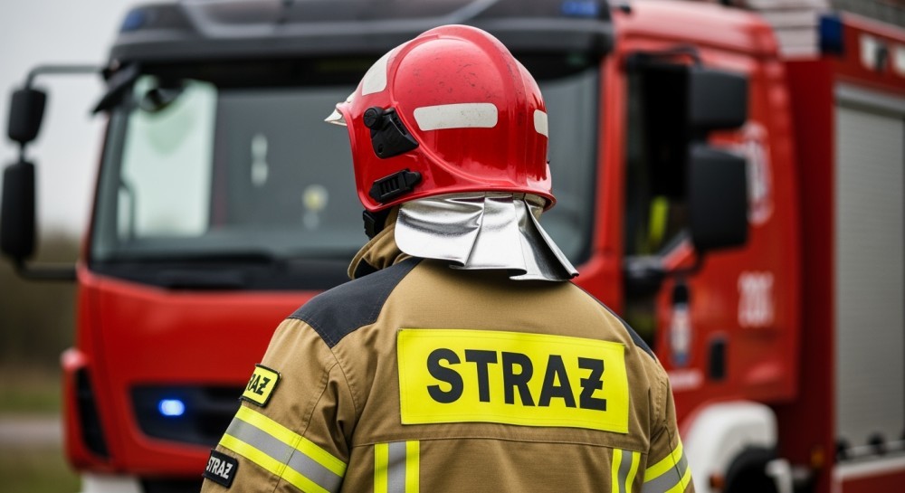 Młody pasjonat strażacki z Bochni z bliska poznaje świat pożarnictwa