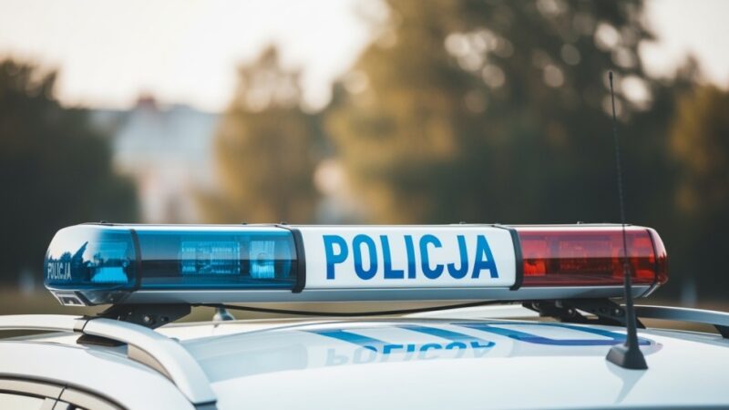 Polski policjant w akcji podczas Grand Prix Włoch na torze Monza