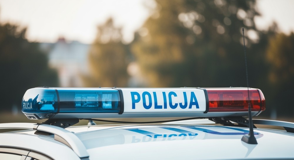 Polski policjant w akcji podczas Grand Prix Włoch na torze Monza