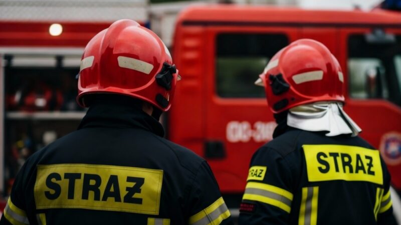 Bojowe manewry strażaków w Rzeszotarach: gotowość na pożar w stadninie