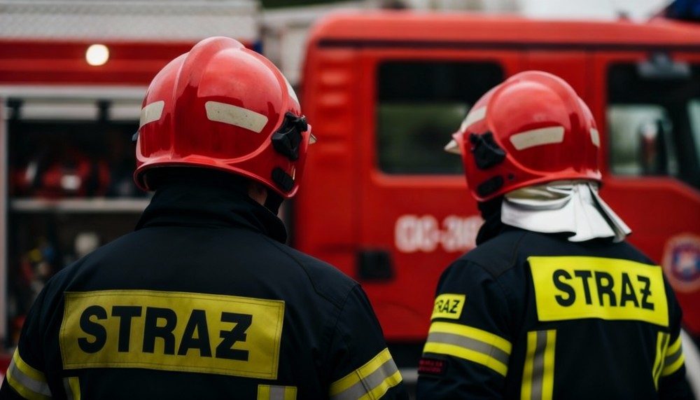 Bojowe manewry strażaków w Rzeszotarach: gotowość na pożar w stadninie