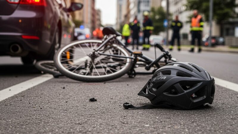 Rowerzysta zatrzymał nietrzeźwą kierującą po kolizji w Oświęcimiu