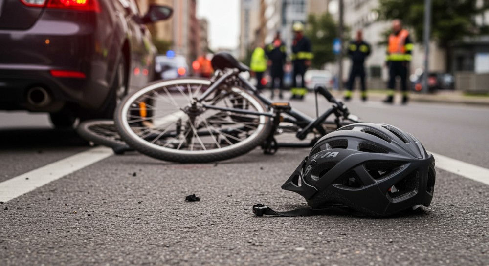Rowerzysta zatrzymał nietrzeźwą kierującą po kolizji w Oświęcimiu