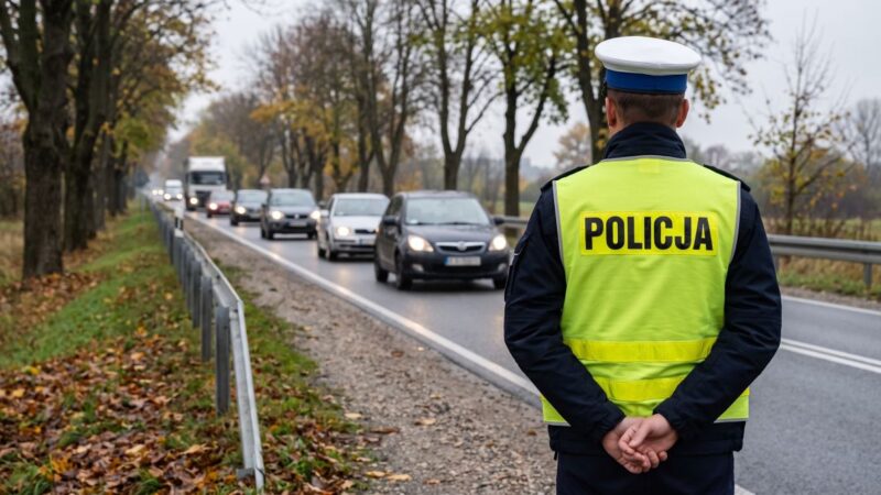 Nocny pościg w Nowym Targu: nietrzeźwy kierowca z nastolatkami na pokładzie