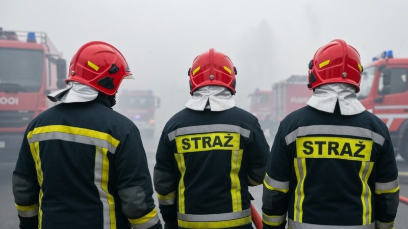Pożar w szpitalu Rydygiera. Policjanci wynosili pacjentów z zadymionego piętra