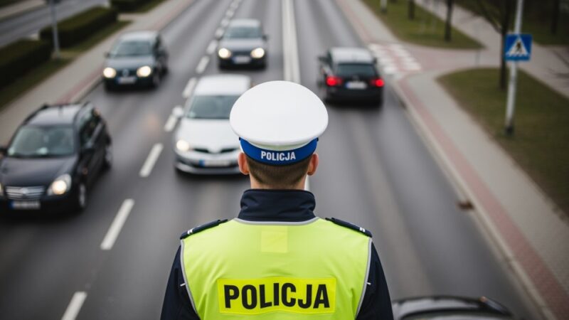 Policjant w akcji: Zatrzymanie nietrzeźwego kierowcy w Trzebini