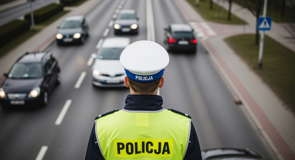 Policjant w akcji: Zatrzymanie nietrzeźwego kierowcy w Trzebini